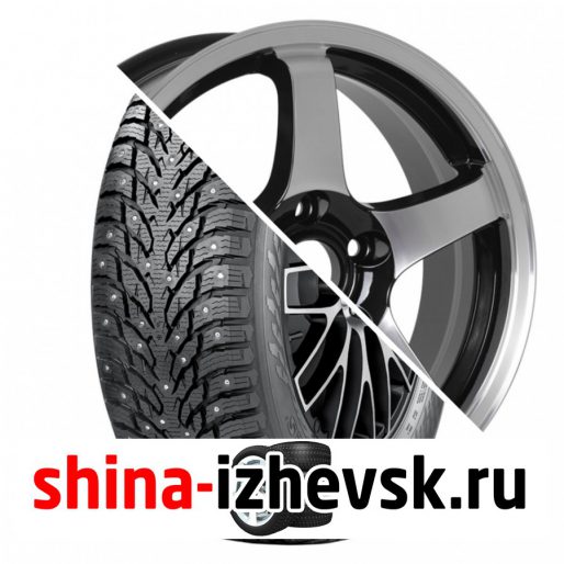 Колесо в сборе Nokian Hakkapeliitta 9 SUV 215/65 R16 T 102 + CrossStreet CR14 6.5xR16 5×114.3 ET45 DIA67.1 Черный полностью полированный в Ижевске
